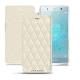 Sony Xperia XZ2 Premium leather case - Blanc - Couture ( Bologna - White ) 