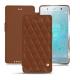Custodia in pelle Sony Xperia XZ2 Premium - Marron - Couture ( Nappa - Pantone 1615C ) 