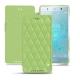 Housse cuir Sony Xperia XZ2 Premium - Vert olive - Couture ( Nappa - Pantone 578U ) 