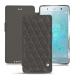 가죽 커버 Sony Xperia XZ2 Premium - Anthracite - Couture ( Pantone 424C ) 