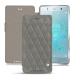Custodia in pelle Sony Xperia XZ2 Premium - Acier vintage - Couture