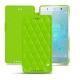 Custodia in pelle Sony Xperia XZ2 Premium - Vert fluo - Couture