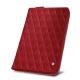 Funda con cremallera para documentos de viaje - Rouge - Couture ( Nappa - Pantone 199C ) 