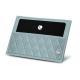Portacarte magnetico - Bleu ciel - Couture ( Nappa - Pantone 277C ) 