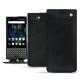 硬质真皮保护套 Blackberry Key2 - Dark vintage ( Roughtcut - Black#5256 ) 