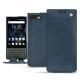 Funda de piel Blackberry Key2 - Jean vintage ( Roughtcut - Pantone 285U  ) 
