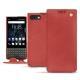レザーケース Blackberry Key2 - Cerise vintage ( Pantone 185C ) 