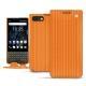 Capa em pele Blackberry Key2 - Abaca arancio