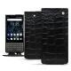 レザーケース Blackberry Key2 - Crocodile nero