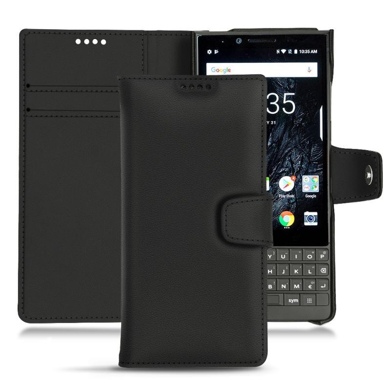 Custodia in pelle Blackberry Key2 - Noir PU