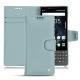 レザーケース Blackberry Key2 - Bleu ciel ( Nappa - Pantone 277C ) 