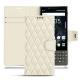 Funda de piel Blackberry Key2 - Blanc - Couture ( Bologna - White ) 