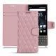 Blackberry Key2 leather case - Rose - Couture ( Nappa - Pantone 2365C ) 