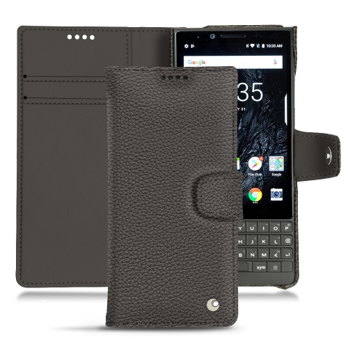 Custodia in pelle Blackberry Key2Anthracite ( Pantone #41403c ) 