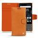 Custodia in pelle Blackberry Key2 - Mandarine vintage ( Pantone 165C ) 