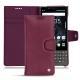 Lederschutzhülle Blackberry Key2 - Prune vintage ( Pantone 512C ) 
