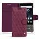 Housse cuir Blackberry Key2 - Prune vintage - Couture