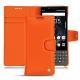 Housse cuir Blackberry Key2 - Orange fluo