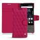 Housse cuir Blackberry Key2 - Rose fluo - Couture
