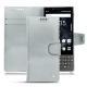 Housse cuir Blackberry Key2 - Platinium ( Pantone 877C ) 