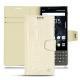 Housse cuir Blackberry Key2 - Crocodile milk