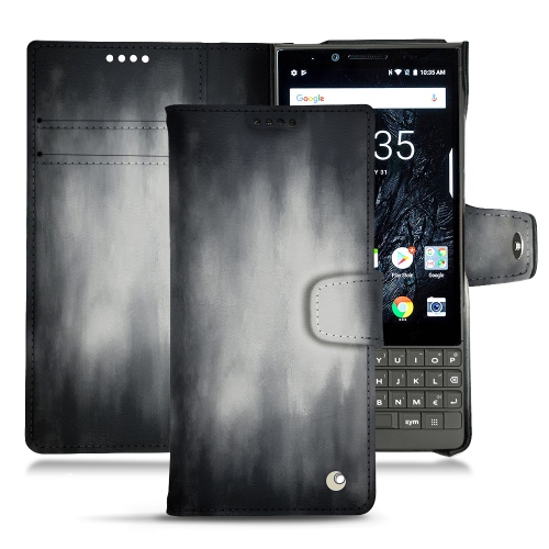Lederschutzhülle Blackberry Key2Gris Patine