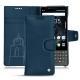 Custodia in pelle Blackberry Key2 - Blu mediterran
