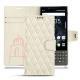 Housse cuir Blackberry Key2 - Blanc escumo - Couture