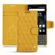 レザーケース Blackberry Key2 - Jaune soulèu - Couture