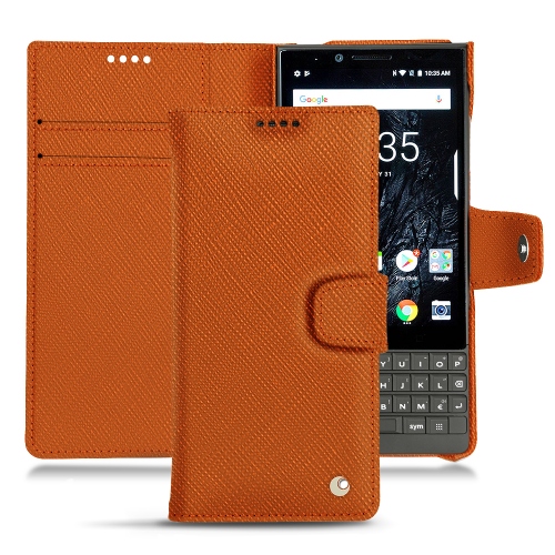 Funda de piel Blackberry Key2Orange vibrant ( Pantone #e36b39 ) 
