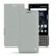 レザーケース Blackberry Key2 - Gris ( Nappa - Pantone W428C ) 