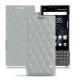 Lederschutzhülle Blackberry Key2 - Gris - Couture ( Nappa - Pantone W428C ) 