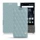 Blackberry Key2 leather case - Bleu ciel - Couture ( Nappa - Pantone 277C ) 