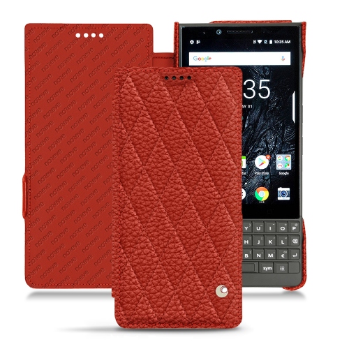 Custodia in pelle BlackBerry Key2Papaye - Couture ( Pantone #b54317 ) 