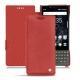 Housse cuir Blackberry Key2 - Cerise vintage ( Pantone 185C ) 