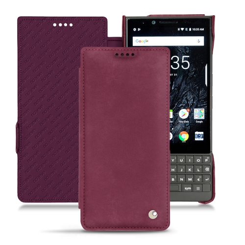 Funda de piel BlackBerry Key2Prune vintage ( Pantone #612434 ) 