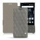 Blackberry Key2 leather case - Acier vintage - Couture