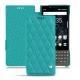 Custodia in pelle Blackberry Key2 - Bleu fluo - Couture