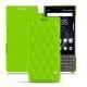 Capa em pele Blackberry Key2 - Vert fluo - Couture