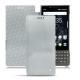 Housse cuir Blackberry Key2 - Platinium ( Pantone 877C ) 