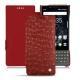 Lederschutzhülle Blackberry Key2 - Autruche ciliegia