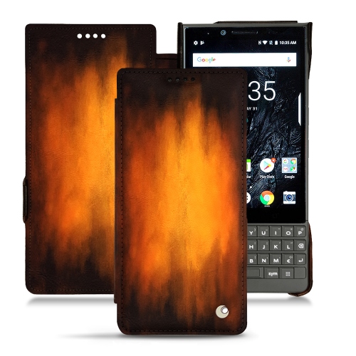 Lederschutzhülle BlackBerry Key2Fauve Patine