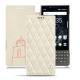 Housse cuir Blackberry Key2 - Blanc escumo - Couture