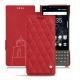 Housse cuir Blackberry Key2 - Rouge troupelenc - Couture