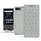 Housse cuir Blackberry Key2 - Gris - Couture ( Nappa - Pantone W428C ) 