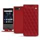 レザーケース Blackberry Key2 - Rouge - Couture ( Nappa - Pantone 199C ) 