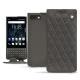 Housse cuir Blackberry Key2 - Anthracite - Couture ( Pantone 424C ) 