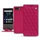 Housse cuir Blackberry Key2 - Rose fluo - Couture