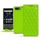Blackberry Key2 leather case - Vert fluo - Couture
