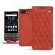 Housse cuir Blackberry Key2 - Arange clouquié - Couture
